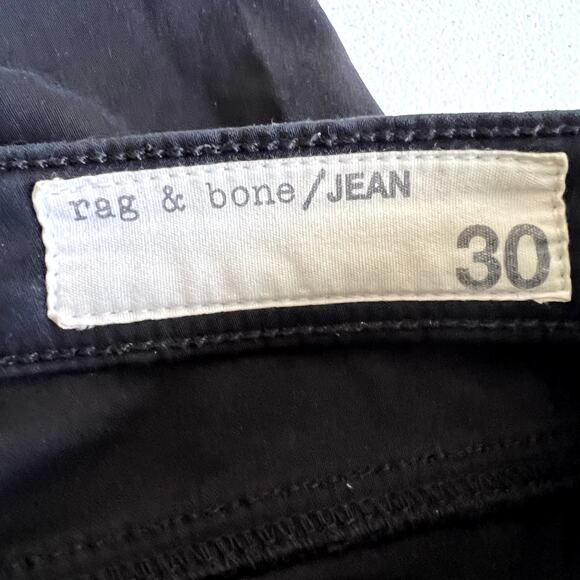 rag & bone Legging Jeans Women 30 Washed Black Stretch Modal Skinny Mid Rise - Picture 3 of 11